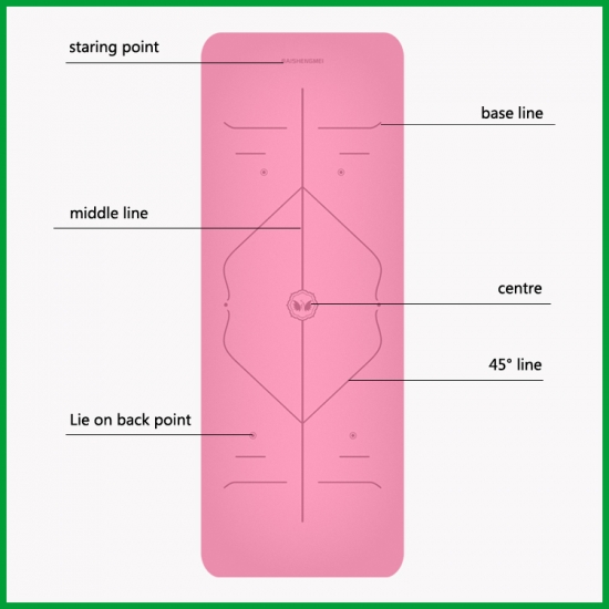 Professional Folding Natural Rubber Pu Yoga Mat Eco Friendly Slip