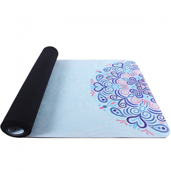 rubber suede yoga mat