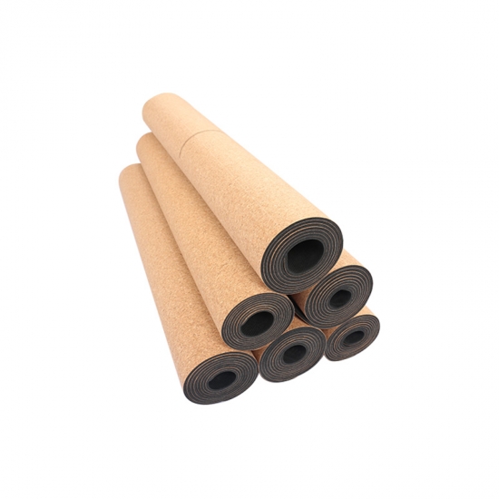 natural rubber cork yoga mat