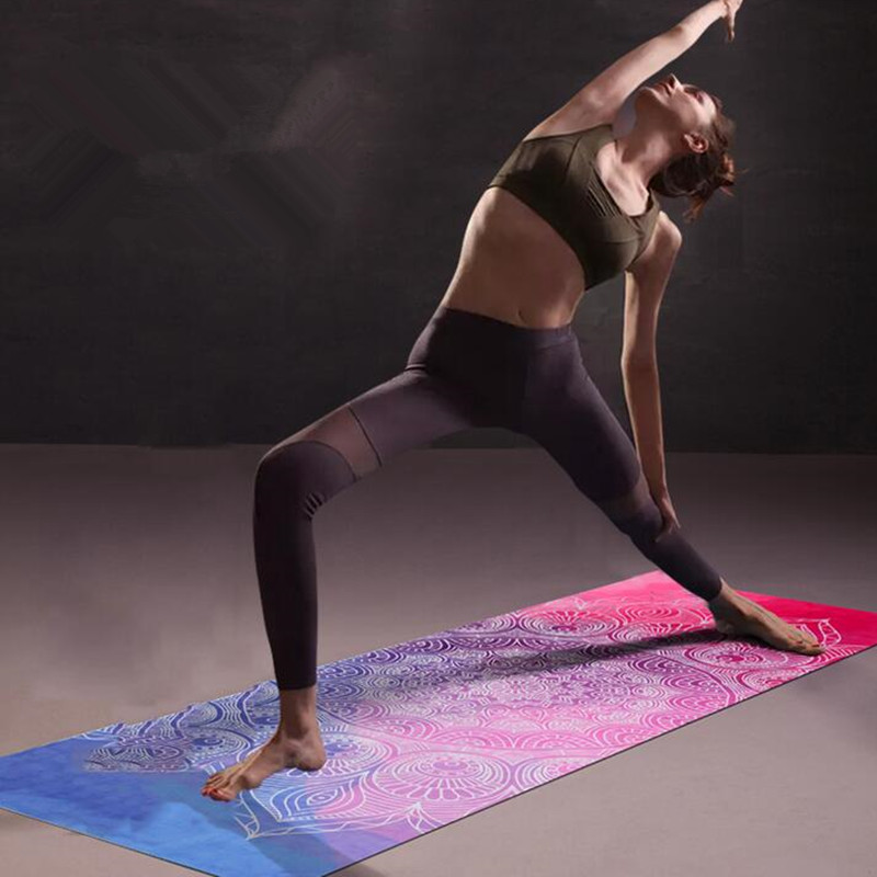 Custom suede yoga mats production process